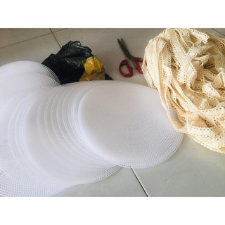 Canvas tròn nẹp túi xách