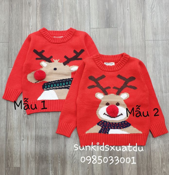Áo len Noel mẫu 1+ 2