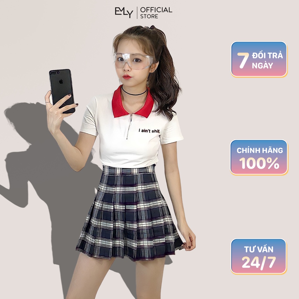 Chân váy tennis nữ Emilyshop ulzzang