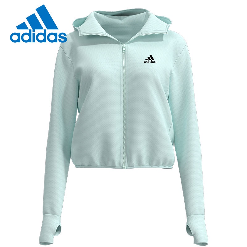 Áo Khoác Chống Nắng Vải Lụa Lạnh Mỏng Dáng Rộng Thoáng Khí Có Mũ Trùm Hiệu adidas Cho Nữ Cỡ m-3xl