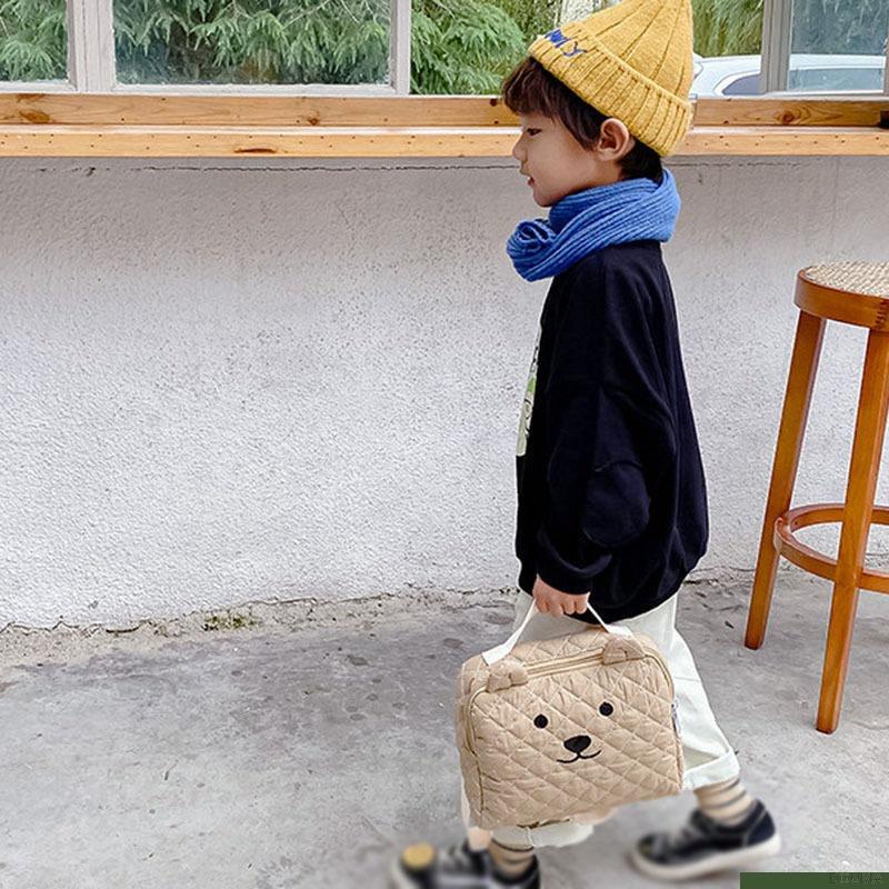 Balo đi học hình gấu hoạt hình dễ thương cho trẻ mẫu giáo