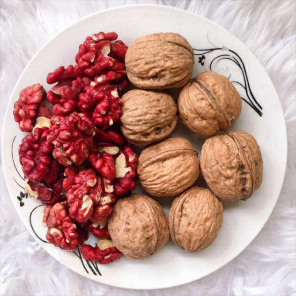 Hạt óc chó Trần Anh Food - Hạt óc chó đỏ nguyên vỏ sấy khô túi 500g ăn vặt tốt cho mẹ bầu