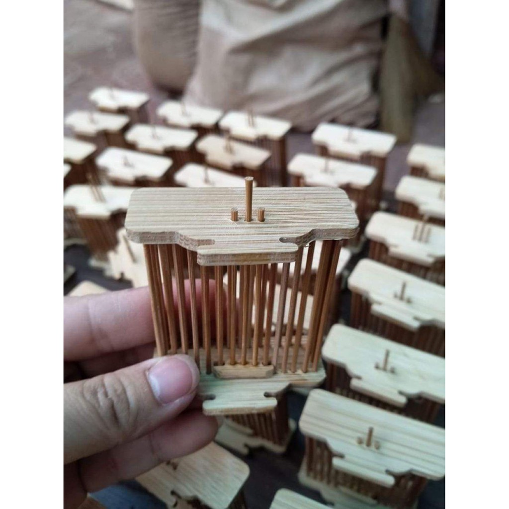 Combo 10 cái_Rọ cào cào tre cao cấp cho Chào Mào và Khuyên