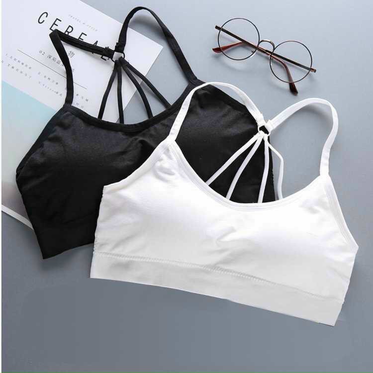 Áo lót học sinh cấp 2 cấp 3 cá tính dây quai chéo có lót tháo rời 1302 | BigBuy360 - bigbuy360.vn