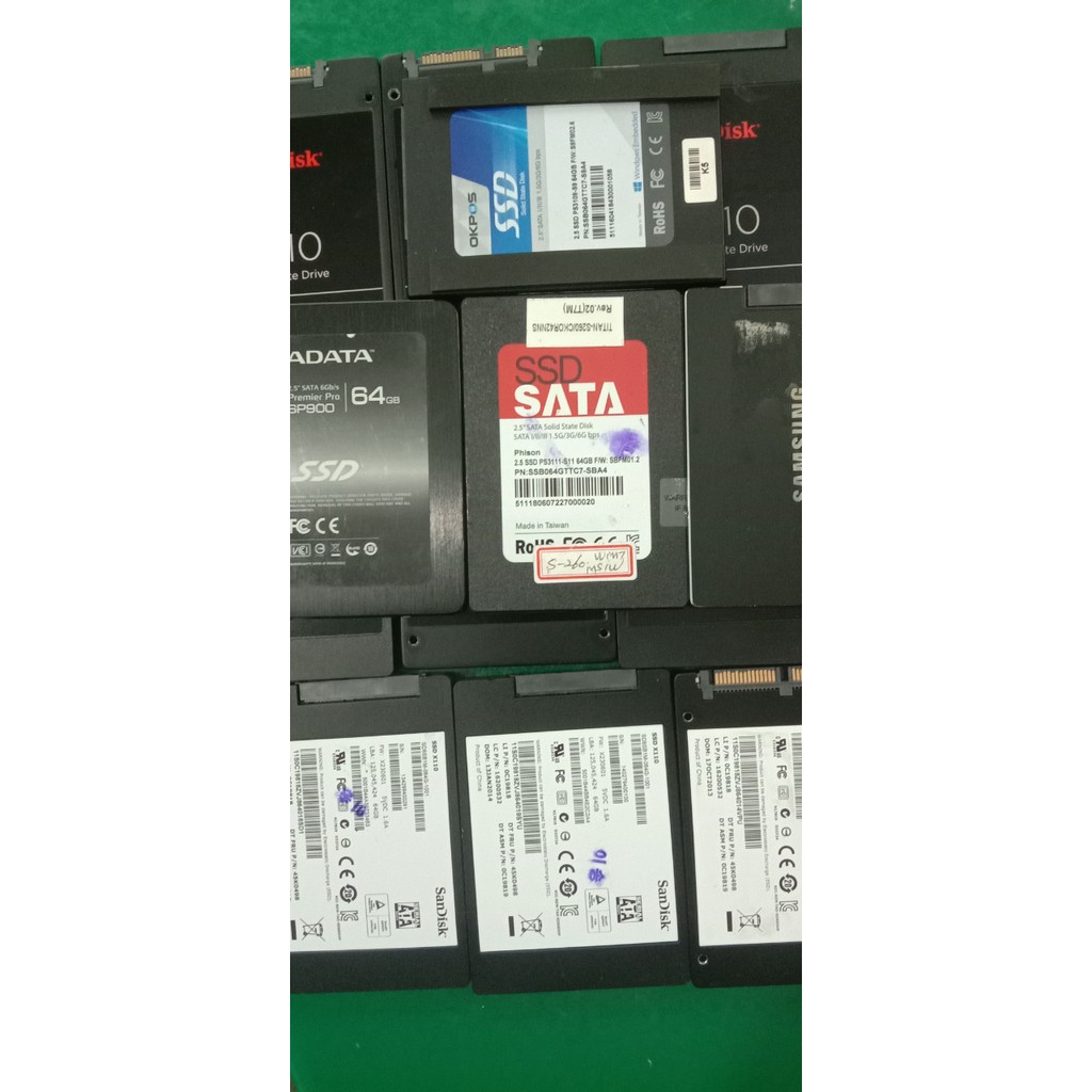 ổ cứng ssd 64gb hàng xách tay hàn, nhật.