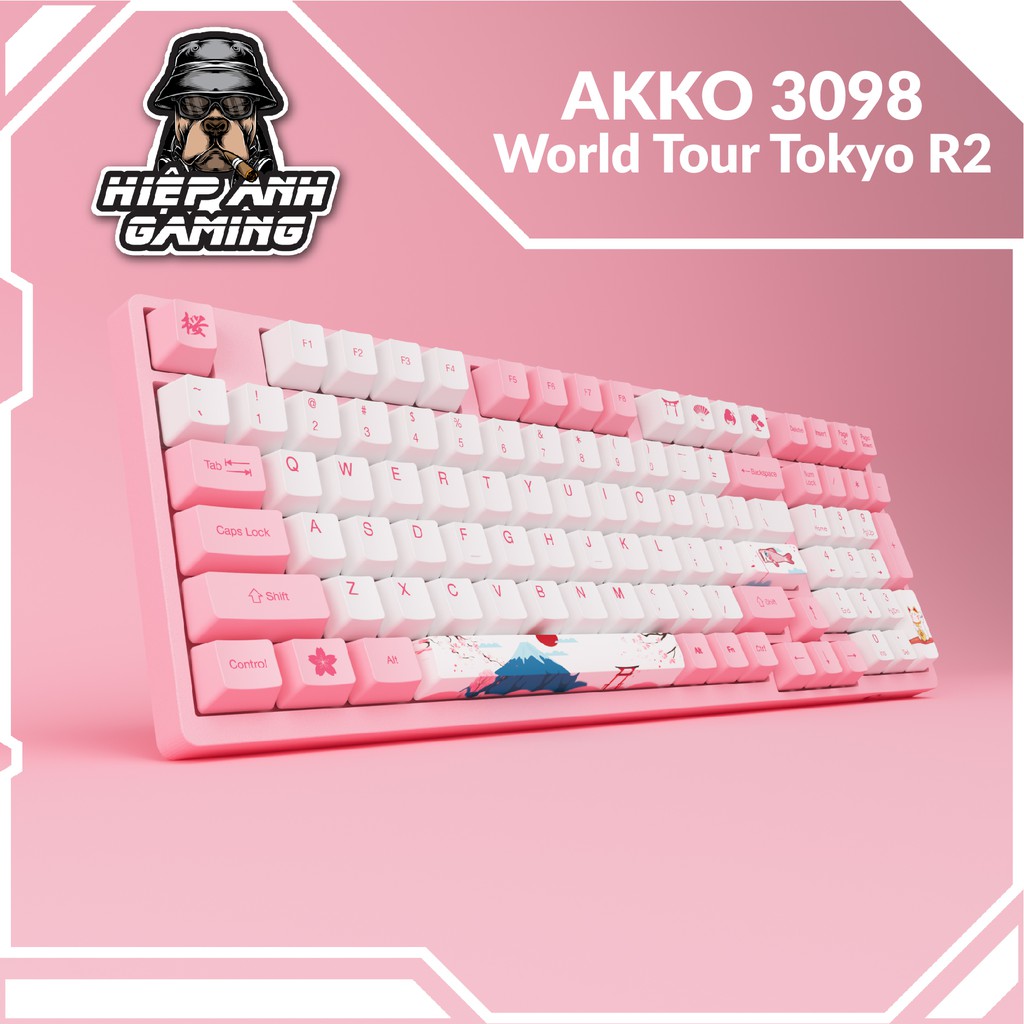 Bàn phím cơ AKKO 3098 World Tour Tokyo | Hàng chính hãng bảo hành 12 tháng