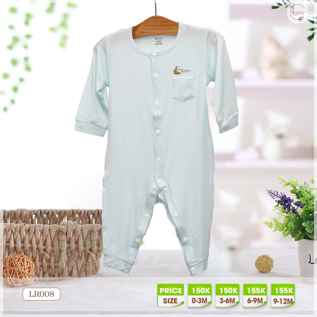 Bộ body dài tay cho bé vải sợi tre Luxry