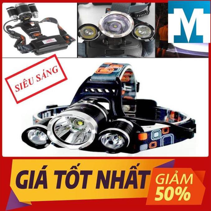 💥[FREESHIP]💥 Đèn Pin Đội Đầu Siêu Sáng HIGH POWER HEADLAMP T6 Chính Hãng - Bảo hành 6 tháng