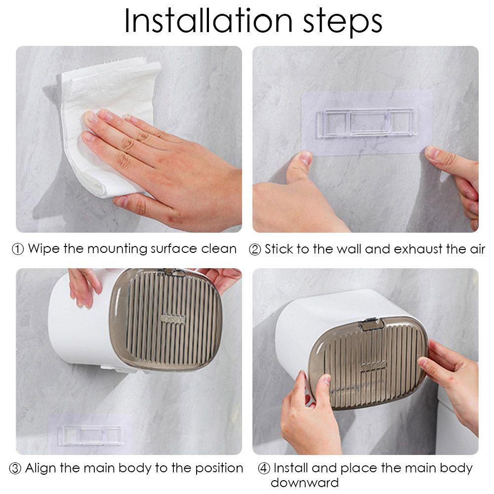 Giá Đỡ Cuộn Giấy Vệ Sinh Chống Nước Không Đục Lỗ Cho Nhà Bếp / Phòng Tắm