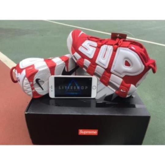 [Sale 3/3]GIÀY NIKE AIR UPTEMPO x SUPREME RED WHITE NAM NỮ -Ta1