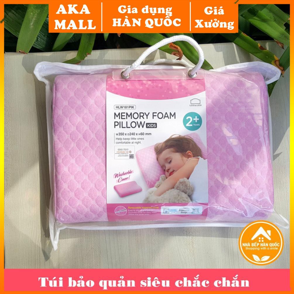 Gối cao su non, gối cao su non cho bé Lock and Lock Memory Foam Pillow HLW181 [Chính hãng] .