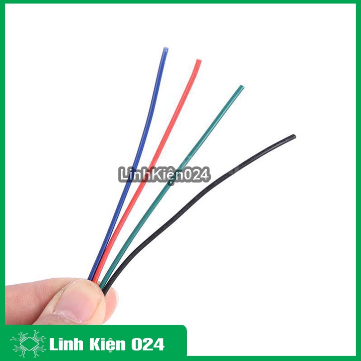 Cuộn 10 mét đây điện dẹt 4 màu 22AWG 4P