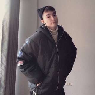 [CÓ SẴN - ẢNH THẬT] Áo phao nam nữ unisex thêu logo form rộng cao cấp phong cách Hàn Quốc