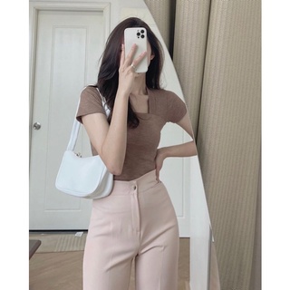 Áo phông tăm cổ vuông