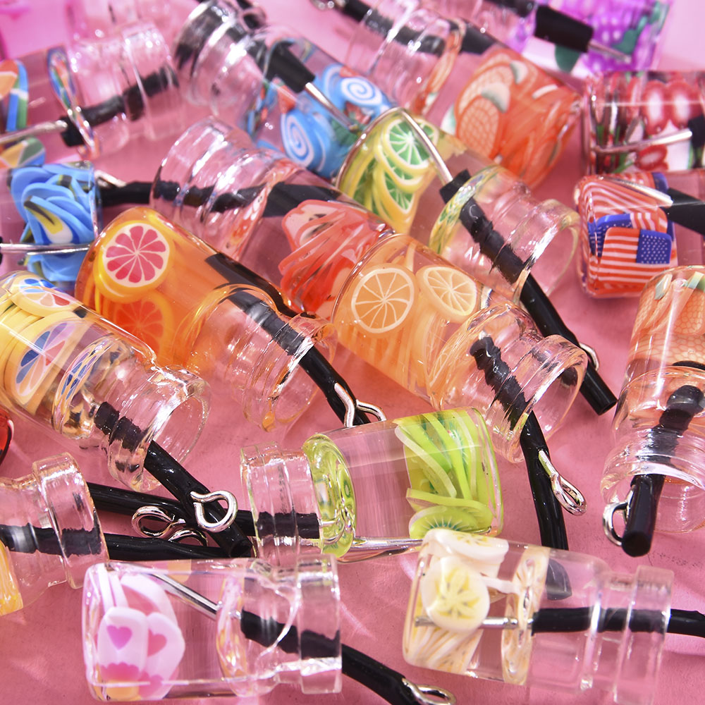 Bộ 20 Phụ Kiện Mặt Dây Chuyền Hình Ly Trà Sữa Xinh Xắn