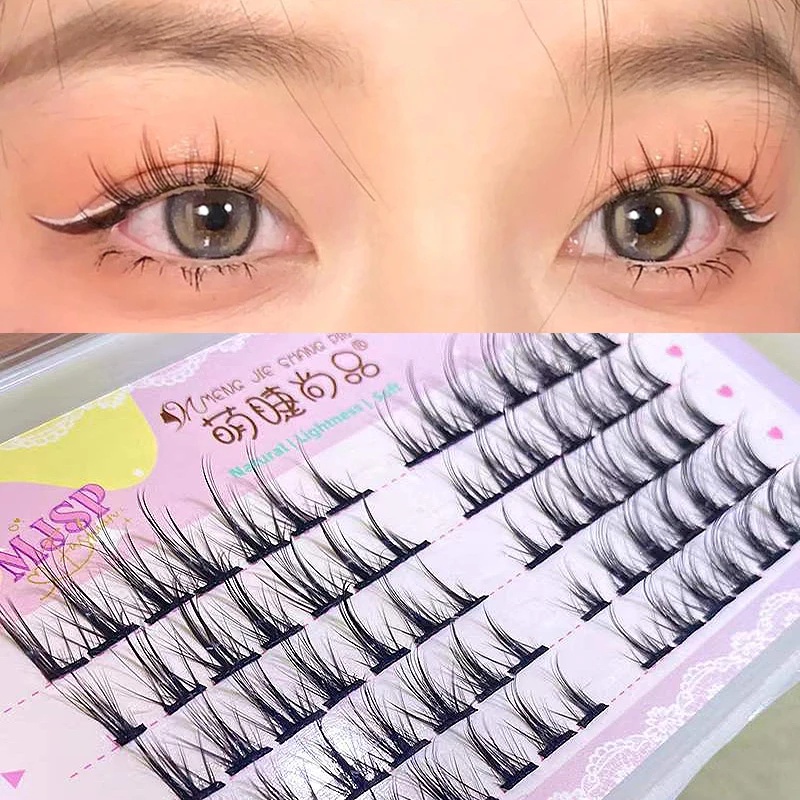 Lông Mi Giả Chùm Tóc Tiên Barbie B Tự Nối Độ Dài 8 - 12Mm No.3 Mềm Nhẹ Yr