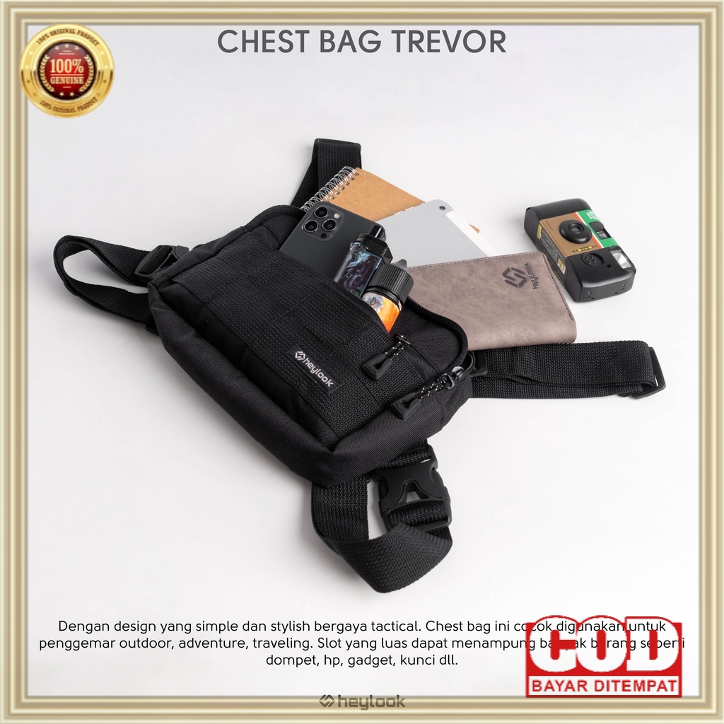 Túi chiến thuật CHEST BAG TREVOR RIG BAG OUTDOOR HEYLOOK | BigBuy360 - bigbuy360.vn