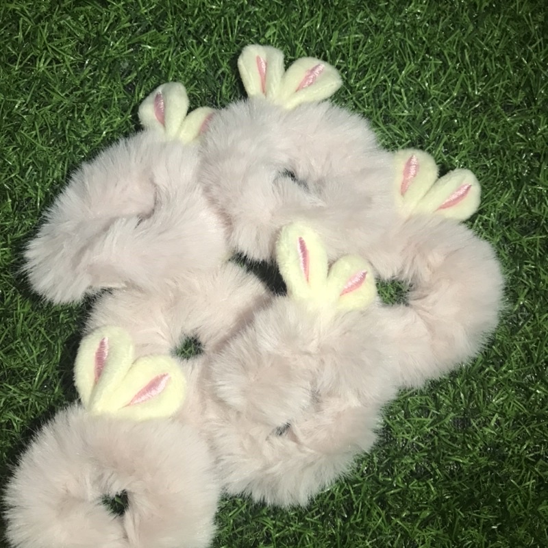 Dây Buộc Tóc Lông Tai Thỏ Xinh Xắn Đáng Yêu