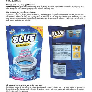 Bột tẩy lồng máy giặt Blue 400g