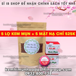 5 Lọ Kem Hoa Đào & 5 Mặt Nạ