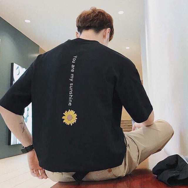 Áo thun tay lỡ form rộng - phông nam nữ cotton oversize - T shirt you are my sunshine - 2N Unisex