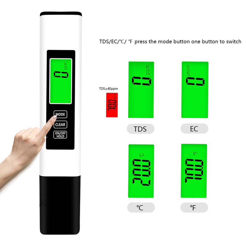 Thiết Bị Kiểm Tra Độ Ẩm Chất Lượng Nước Kỹ Thuật Số Tds & Ec Cho Đất Trồng Cây Tds & Ec