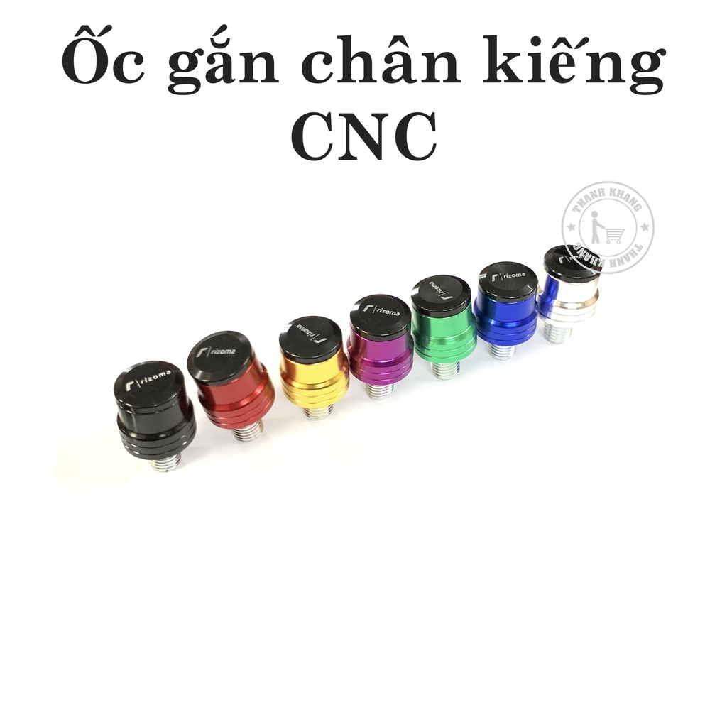 Ốc gắn chân kiếng răng ngược 10ly YAMAHA nhôm CNC thanh khang