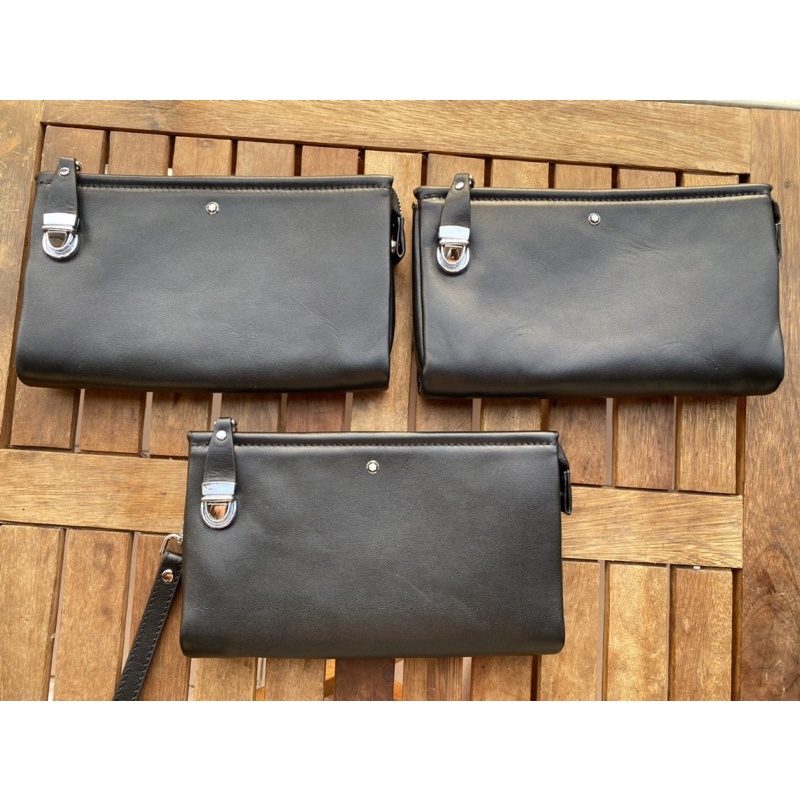 Clutch cầm tay Montblanc da thật