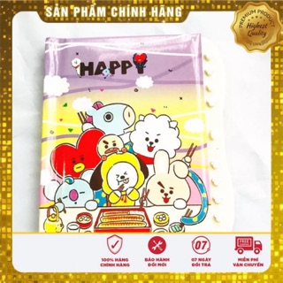 SỔ GHI CHÉP BT21 CÓ THỂ KHOÁ MẬT MÃ
