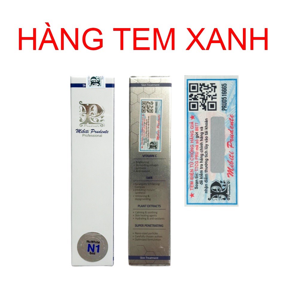 Kem Nuwhite N1 Mibiti Prudente làm hồng nhũ hoa, trắng hồng rạng rỡ, giảm thâm hiệu quả ( Lọ 5ml )