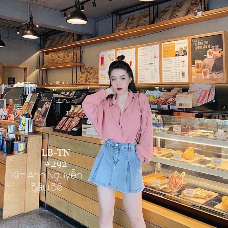 QUẦN VÁY JEAN CẠP CAO CHẤT ĐẸP CO GIÃN ❤QUẦN GIẢ VÁY BÒ CHỮ A ĐẸP | BigBuy360 - bigbuy360.vn