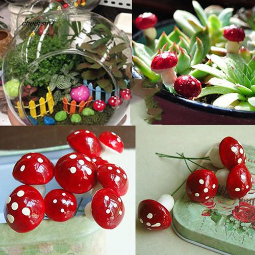 Bộ 20 mô hình cây nấm trang trí sân vườn DIY