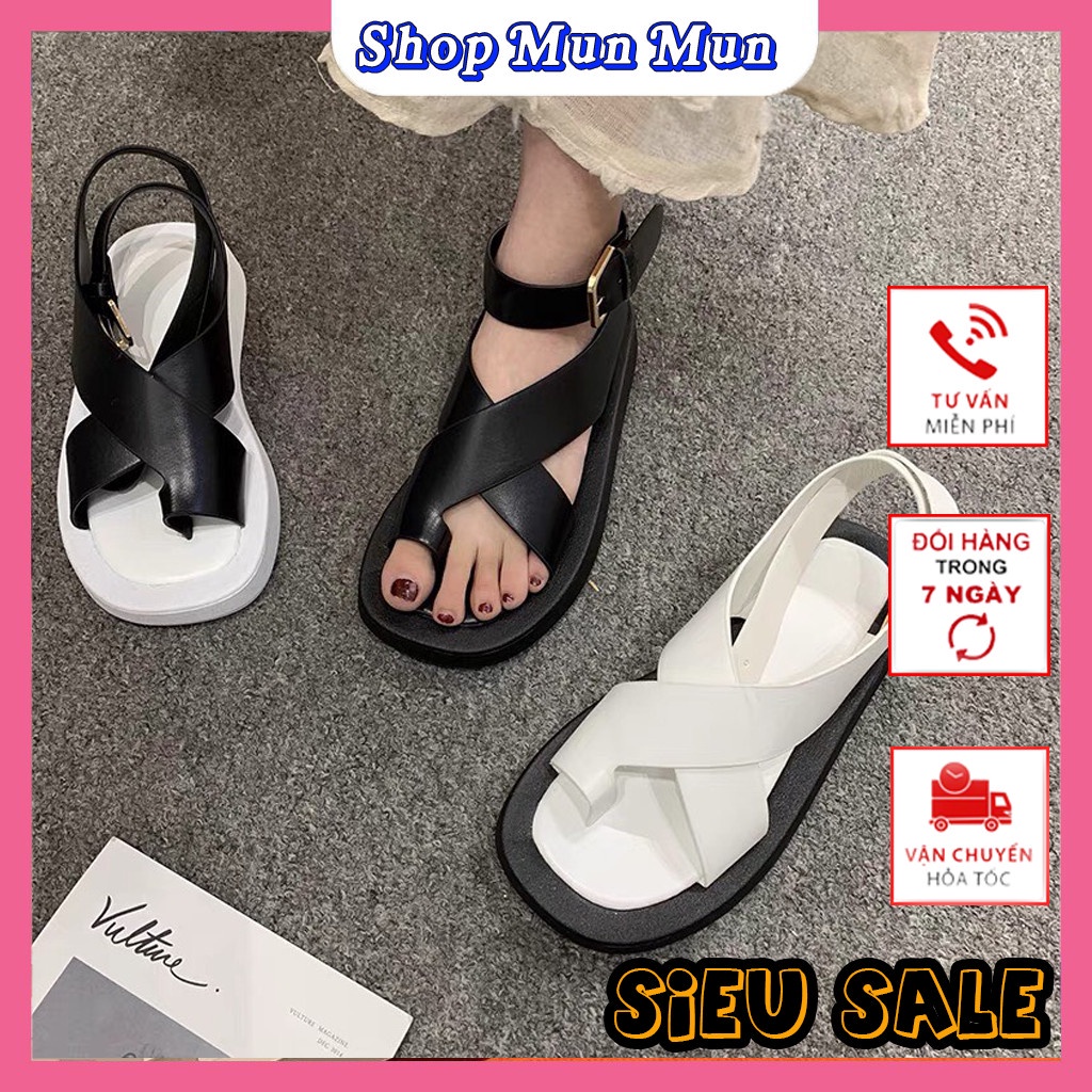 Sandal nữ xỏ ngón phong cách Hàn. Chất liệu mềm, đi êm chân. Thời trang giới trẻ