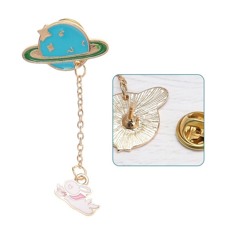 Trâm cài áo phối dây xích nhiều kiểu dáng dễ thương