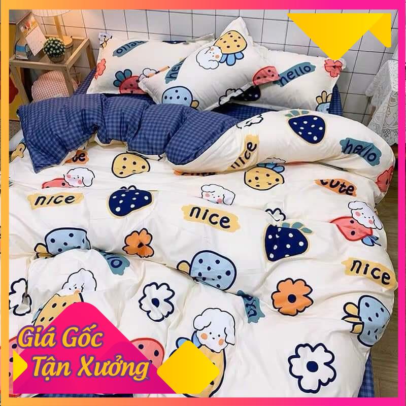 Set Chăn Ga Gối Cotton Poly Maibedding 2021  1m6/1m8/2m  Maibedding Thấm Hút Mồ Hôi Đủ Loại Màu Họa Tiết Giá Rẻ Nhất