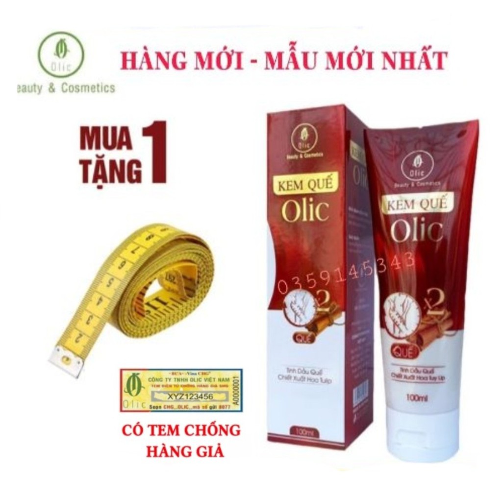 Kem quế tan mỡ Olic hàng chuẩn 1000% - Gel sắn chắc quế giảm eo mỡ bụng không nóng rát
