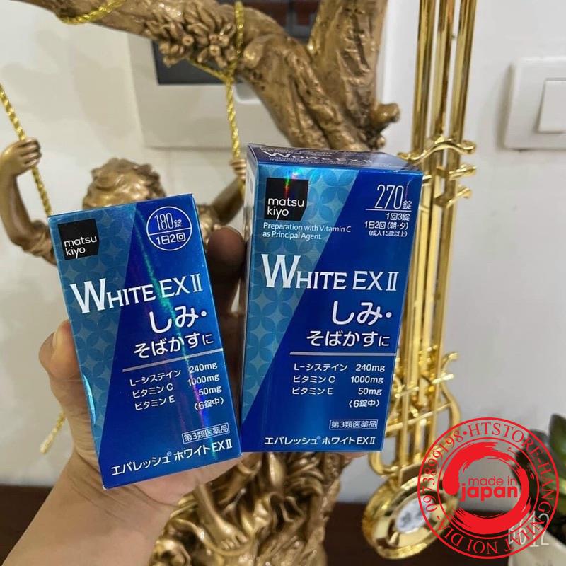 Viên uống Skin White EX ll 270 viên trắng da, mờ thâm nám Nhật Bản