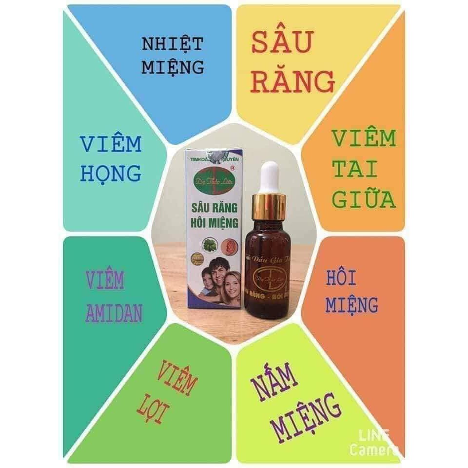Tinh dầu sâu răng hôi miệng