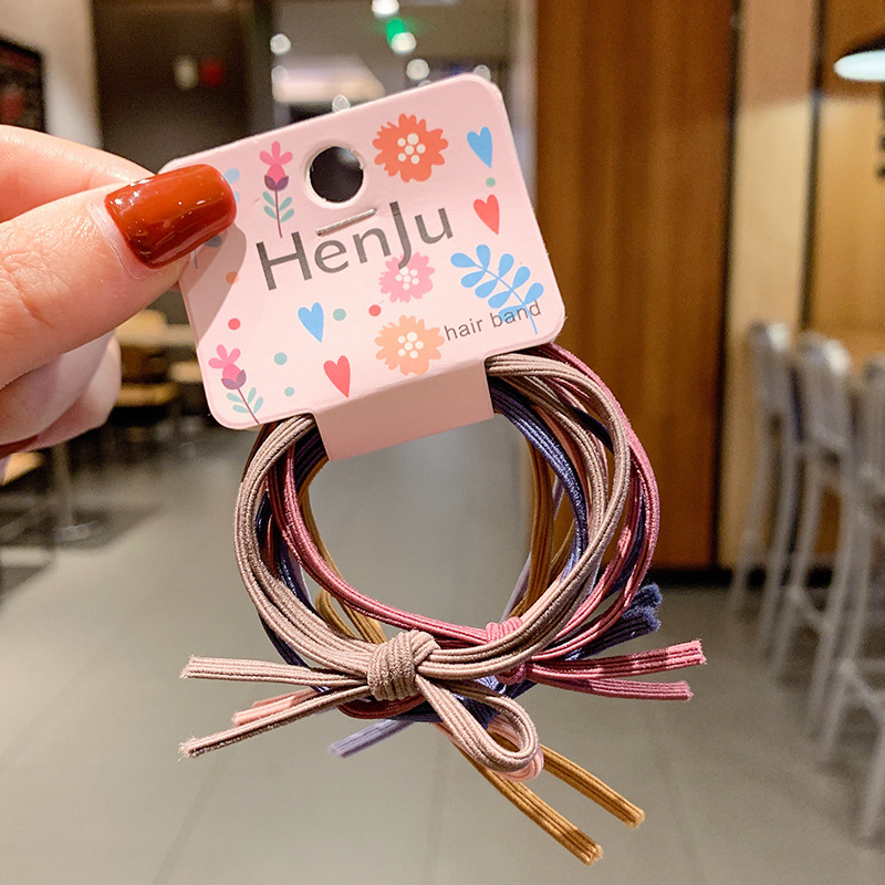 Dây Buộc Tóc Cao Su Kiểu Hàn Quốc Đơn Giản Xinh Xắn