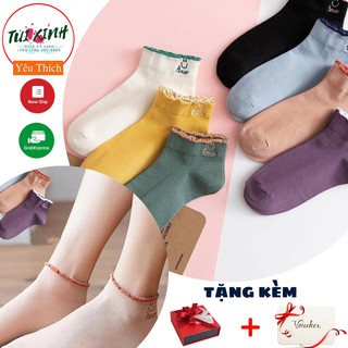 💕Tất cổ ngắn mặt cười Amor - Tất nữ💕