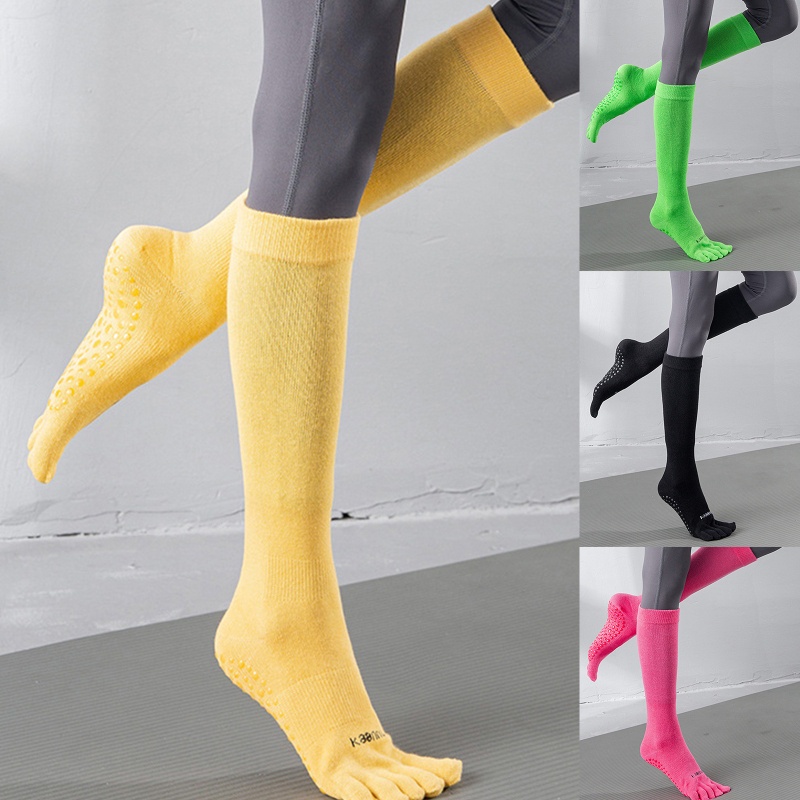 Vớ Dài Năm Ngón Chống Trượt Màu Sắc Tươi Sáng Dành Cho Nữ