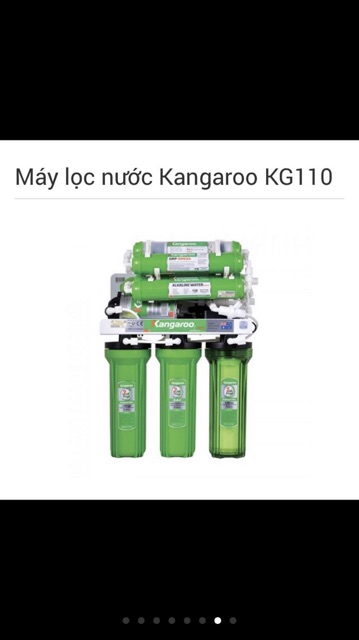 Máy lọc nước Kangaroo Kg110 vỏ tủ Vtu màu vàng