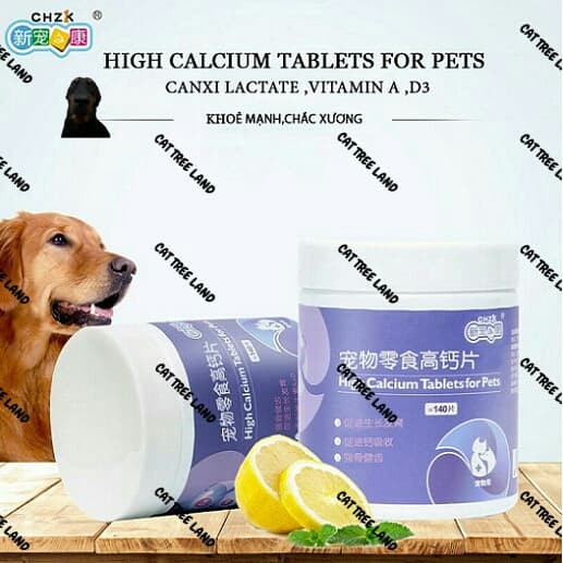 2 VIÊN CANXI HÀM LƯỢNG CAO, VITAMIN, ĐẸP LÔNG, HẤP THỤ NHANH DINH DƯỠNG CẦN THIẾT CHO CHÓ MÈO