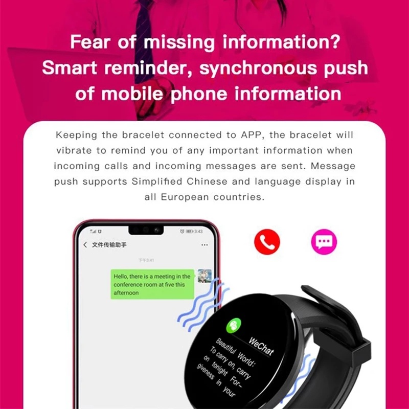 Đồng Hồ Thông Minh Bluetooth D18 Màn Hình Tròn 2022 Chống Nước Tích Hợp Chức Năng Nghe Gọi Cho Android iPhone