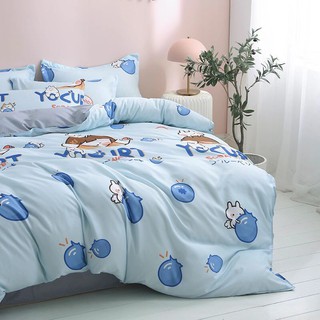 Set 5 món chăn ga gối Cotton Poly Hàn quốc