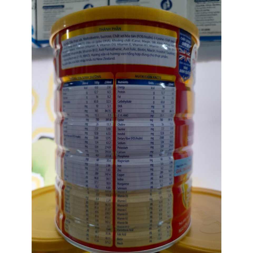 Lon Sữa 900g Oggi Gold Vitadairy Cho Trẻ Từ 1 Đến 10 Tuổi Giúp Tăng Cân Nhanh Ngừa Táo Bón Thấp Còi