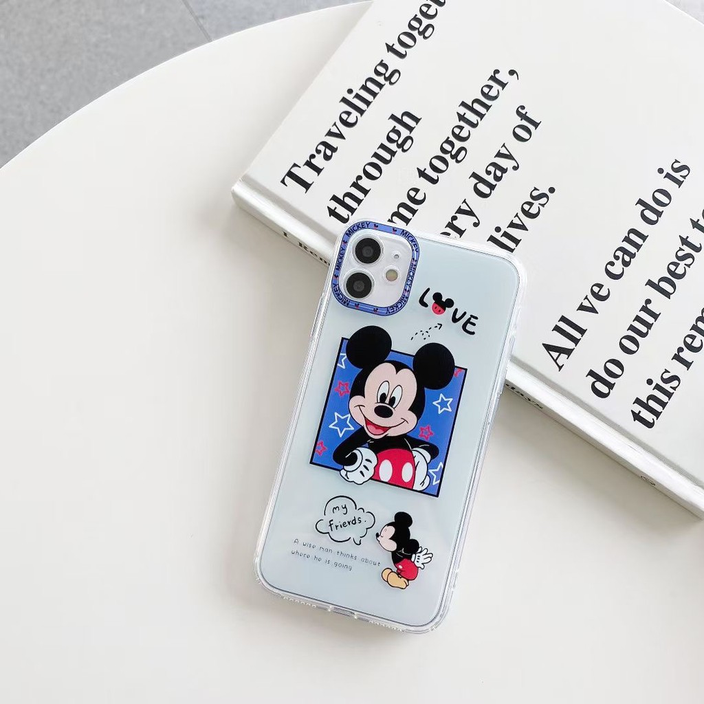 Ốp điện thoại mềm màu neon họa tiết Mickey Minnie cho iPhone12 12mini 12promax11 11Promax 7Plus 8 8+ XS XR XSmax | BigBuy360 - bigbuy360.vn