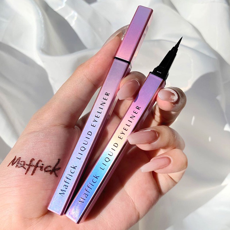 Bút Kẻ Mắt Eyeliner MAFFICK Cầu Vồng Nét Mảnh Không Lem Không Trôi SanieeBeauty  035
