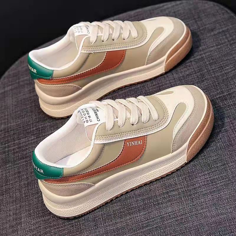 Giày Sneaker Cột Dây Bằng Vải canvas Nhiều Màu Sắc Thoáng Khí Thoải Mái Thời Trang Cho Nữ