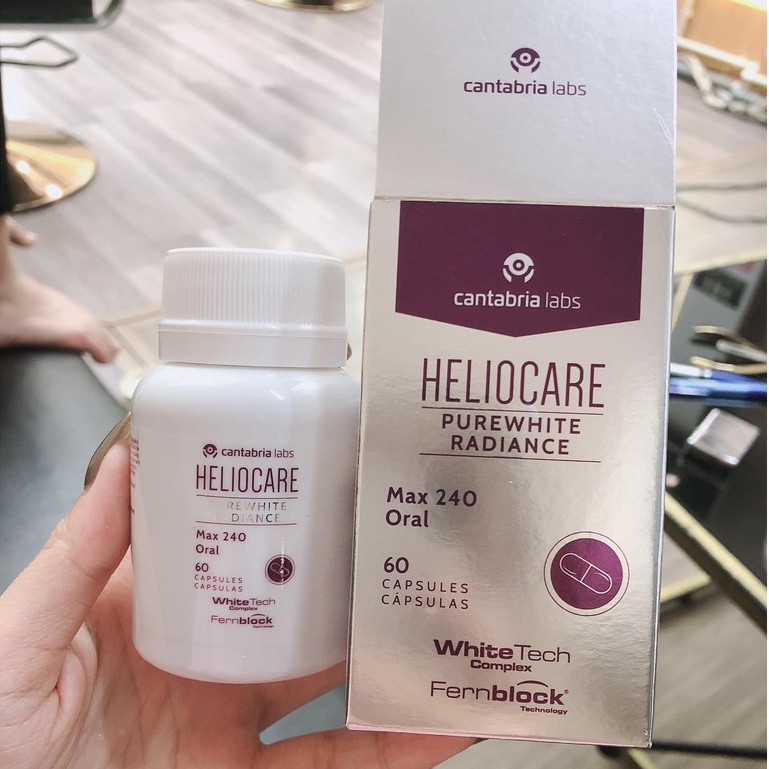 Viên Uống Trắng Da & Chống Nắng Heliocare Purewhite Radiance Max 240